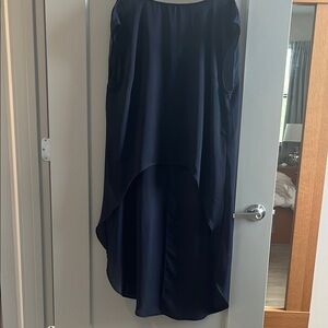 Elegant Navy Blue Sleeveless Dress